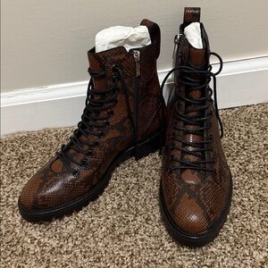 Jimmy Choo Brown Combat Boots